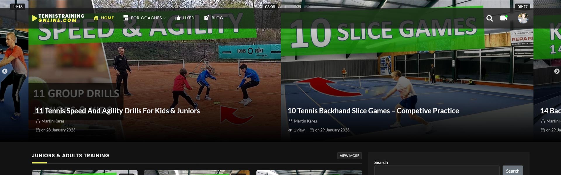 Read Interesting Tennis Tipps and Storys Online