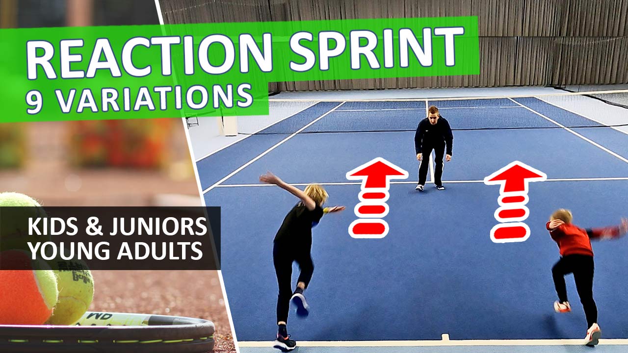 Tennis Speed Reactions Sprint Service Line