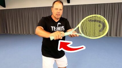 one handed backhand grip