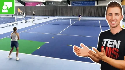 "Approach The Net" - Great Application Drill For Volley & Half Volley #137