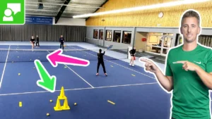 Cooperative & Challenging Volley Drill In Orange Stage For Groups