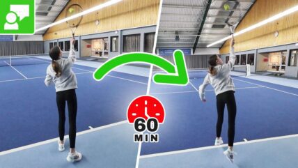 Learn The Tennis Second Serve: Step by Step To A Kick Serve In 60 Minutes