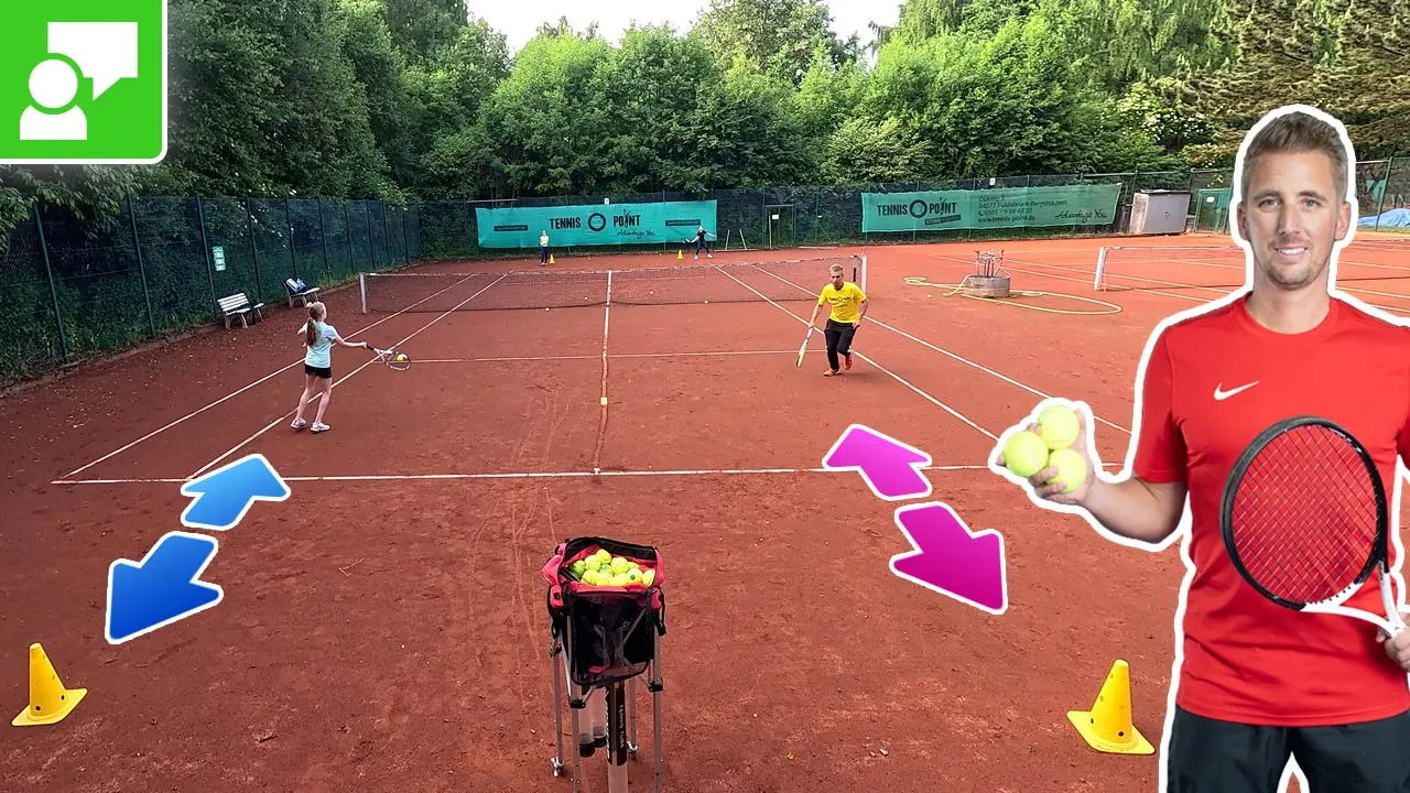 Improve Rally Rhythm & Footwork - On-Court-Warm-Up "Back to the Cone" #219
